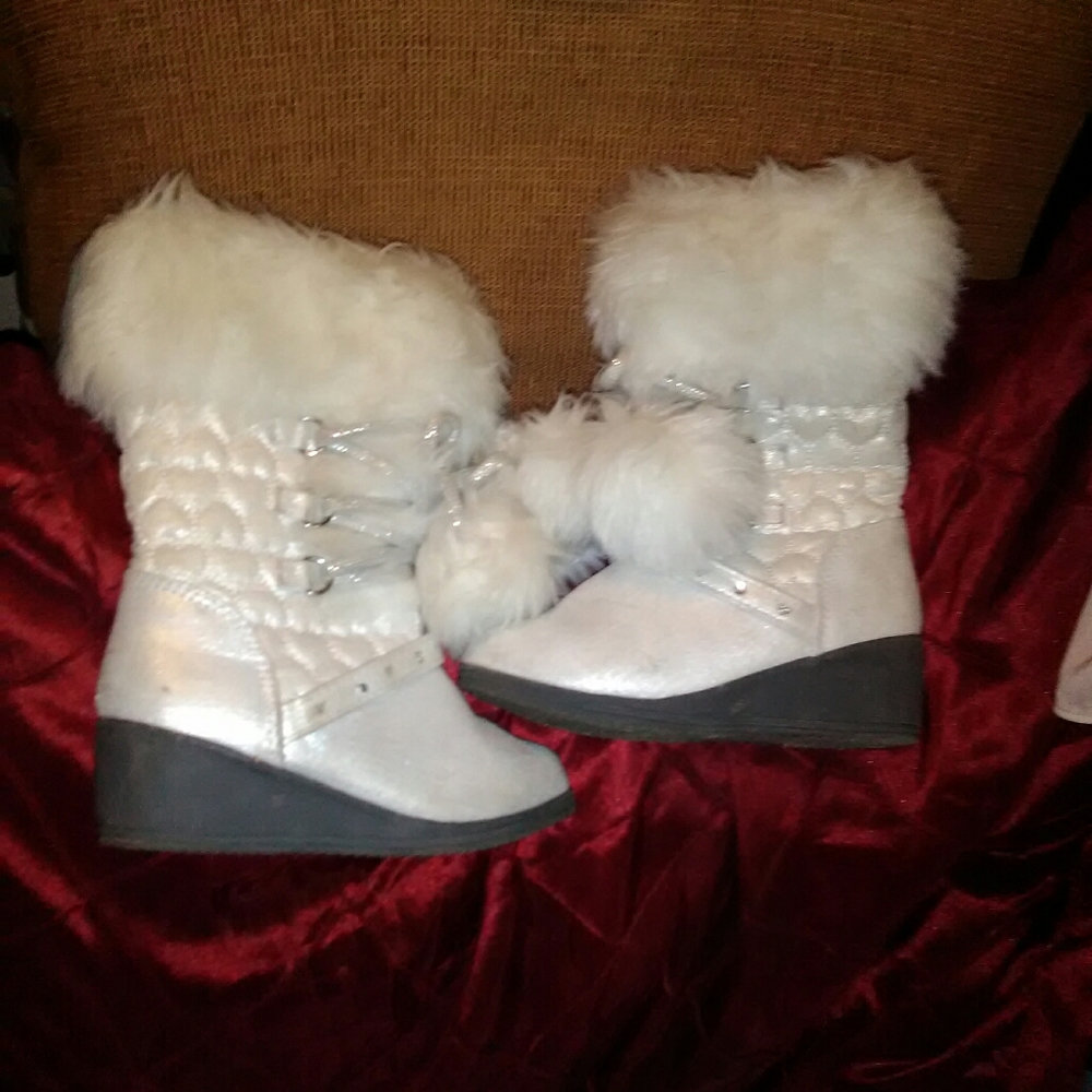 Little girls ankle boots cowboy Christmas style